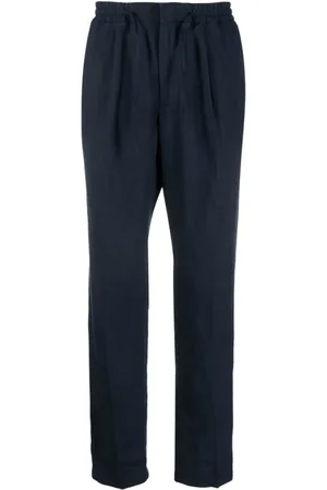 Manuel Ritz Men Pants - Drawstring four-pocket straight trousers