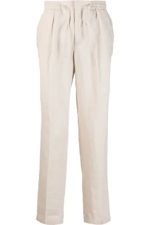 Manuel Ritz Men Pants - Drawstring four-pocket straight trousers