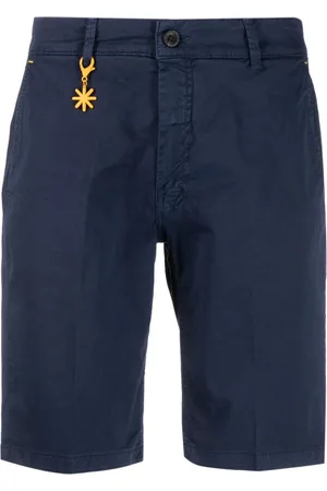 Manuel Ritz Men Shorts - Logo-charm chino shorts