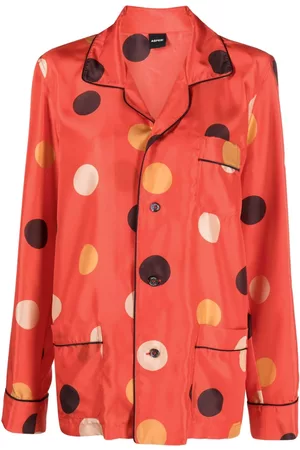 Aspesi Dot-print silk shirt