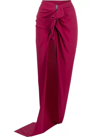Rick Owens Ruffle-trim draped maxi skirt