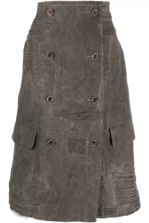 UMA WANG Oversized distressed double-breasted top