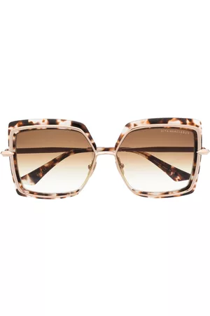 DITA EYEWEAR Tortoiseshell square-frame sunglasses