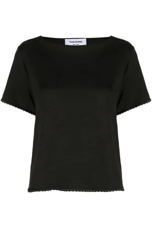 Thom Browne Braided-trim T-shirt