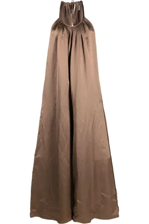 ALYSI Halterneck satin jumpsuit