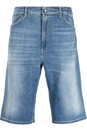 Dondup Men Bermudas - Straight-leg bermuda denim shorts