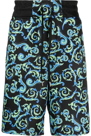 VERSACE Baroque-print knee-length shorts