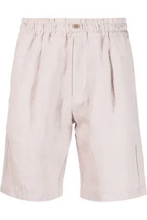 ELEVENTY Men Bermudas - Elasticated-waistband linen shorts