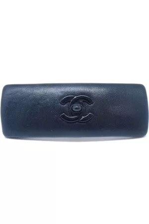 CHANEL 1990-2000s CC Turn-lock hair barrette