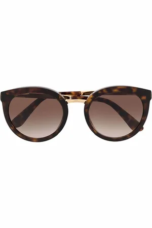 Dolce & Gabbana Tortoiseshell round-frame sunglasses