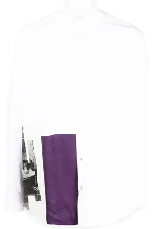 Namacheko Panelled-design cotton shirt