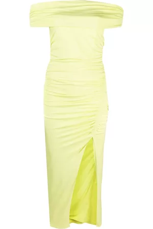 Self-Portrait Off-shoulder draped midi dress