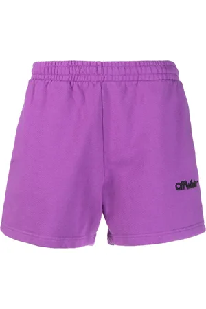 OFF-WHITE Logo-embroidered track shorts
