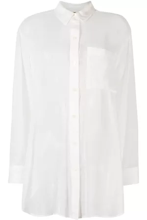 DKNY Semi-sheer long-sleeve shirt
