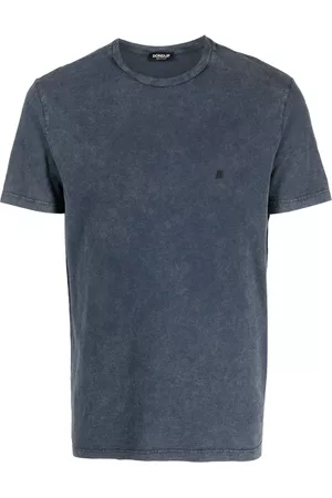 Dondup Men Short Sleeve - Logo-embroidered cotton T-shirt