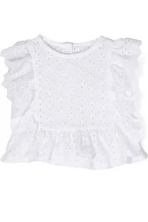 Lapin House Girls Blouses - Broderie anglaise cotton blouse