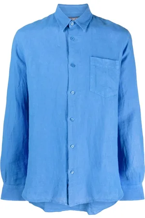 Vilebrequin Caroubis long-sleeved linen shirt
