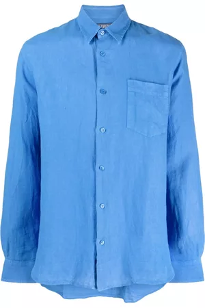 Vilebrequin Men Long sleeves - Caroubis long-sleeved linen shirt