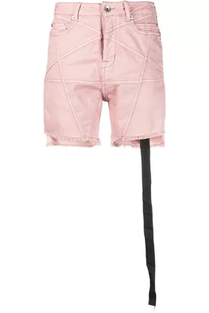 Rick Owens Raw-cut denim shorts