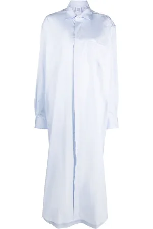 Vetements Embroidered-logo shirt dress