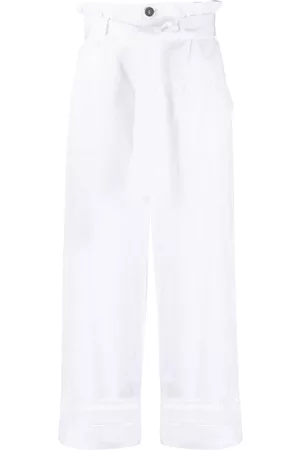 LORENA ANTONIAZZI Belted high-waisted trousers