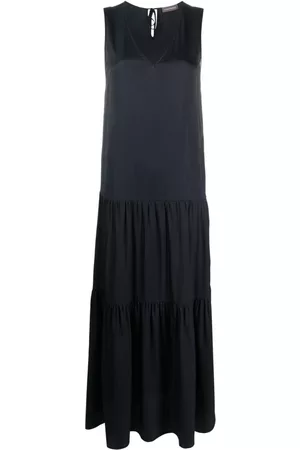 LORENA ANTONIAZZI V-neck flared dress