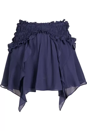 Isabel Marant Tripsy ruffled silk-chiffon miniskirt