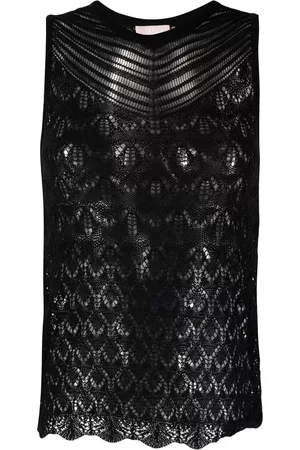 Liu Jo Open-knit sleeveless tank top