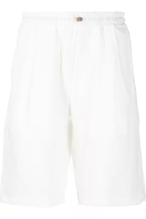 ELEVENTY Bermudas - Elasticated-waistband linen shorts