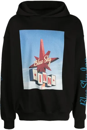 BLUE SKY INN Logo-print cotton hoodie