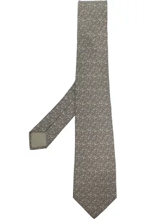 Hermès Men Accessories - 2000s pre-owned art nouveau print silk necktie