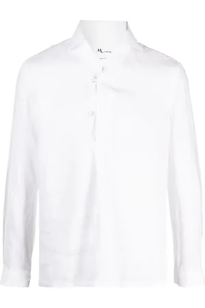 DoppiaA Long-sleeve linen shirt
