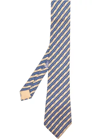 Hermès Men Accessories - 2000s pre-owned anchor print silk necktie