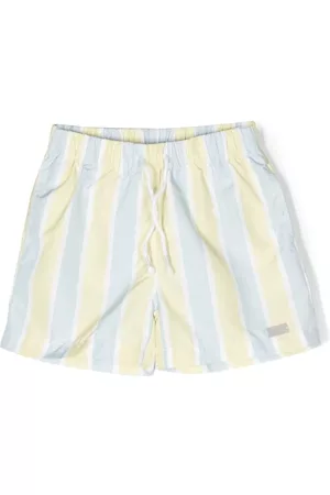 PATACHOU Stripe-print swim shorts
