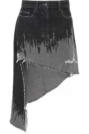 J.W.Anderson Studded asymmetric denim skirt