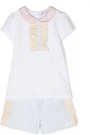 PATACHOU Stripe-print cotton short set