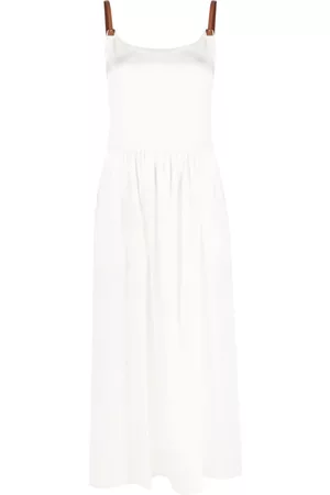 LORENA ANTONIAZZI Flared sleeveless dress