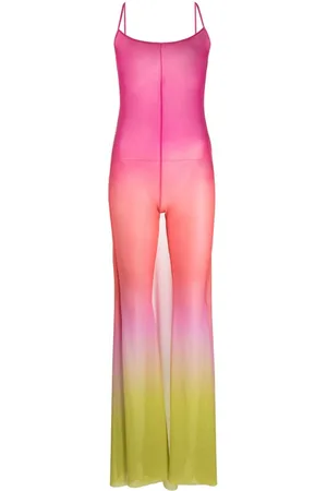 GCDS Degradé sheer tulle jumpsuit