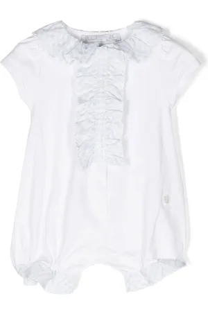 PATACHOU Check-trim cotton romper