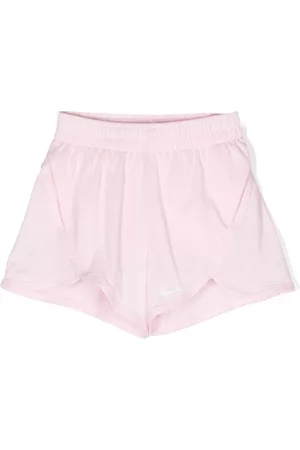 Nike Girls Shorts - Swoosh-detail cotton-blend shorts