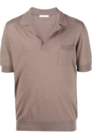 Cruciani Men Polo Shirts - Short-sleeve slub-texture polo shirt