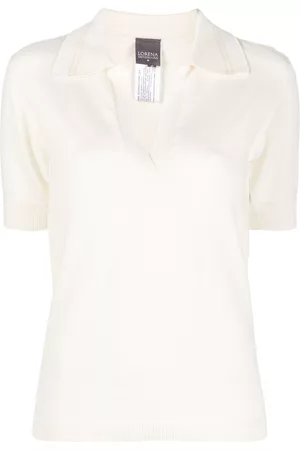 LORENA ANTONIAZZI Short-sleeve knitted polo shirt