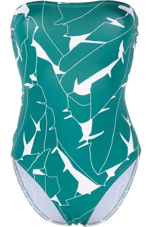 ERES Abstract-print bustier swimsuit