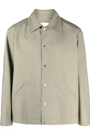 Jil Sander Logo-print cotton shirt jacket