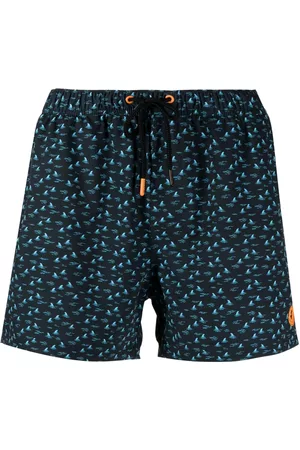 save the duck Men Swim Shorts - Ademir shark fin-print swim shorts