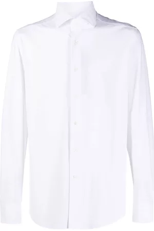 corneliani Men Long sleeves - Plain long-sleeve shirt