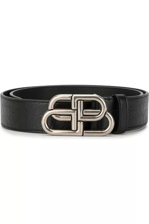 Balenciaga Men Belts - BB logo-plaque belt