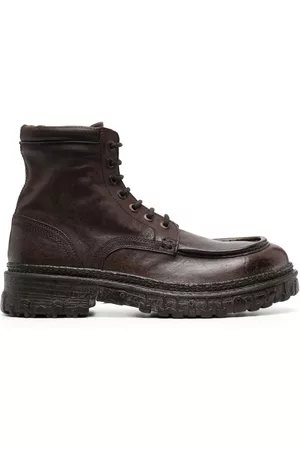 Moma Men Boots - Lace-up calf leather ankle boots