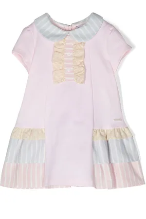 PATACHOU Stripe-print panelled dress