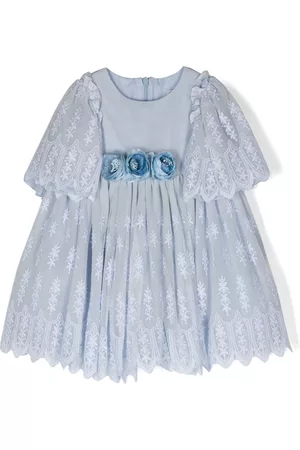 PATACHOU Rose-detailing lace dress
